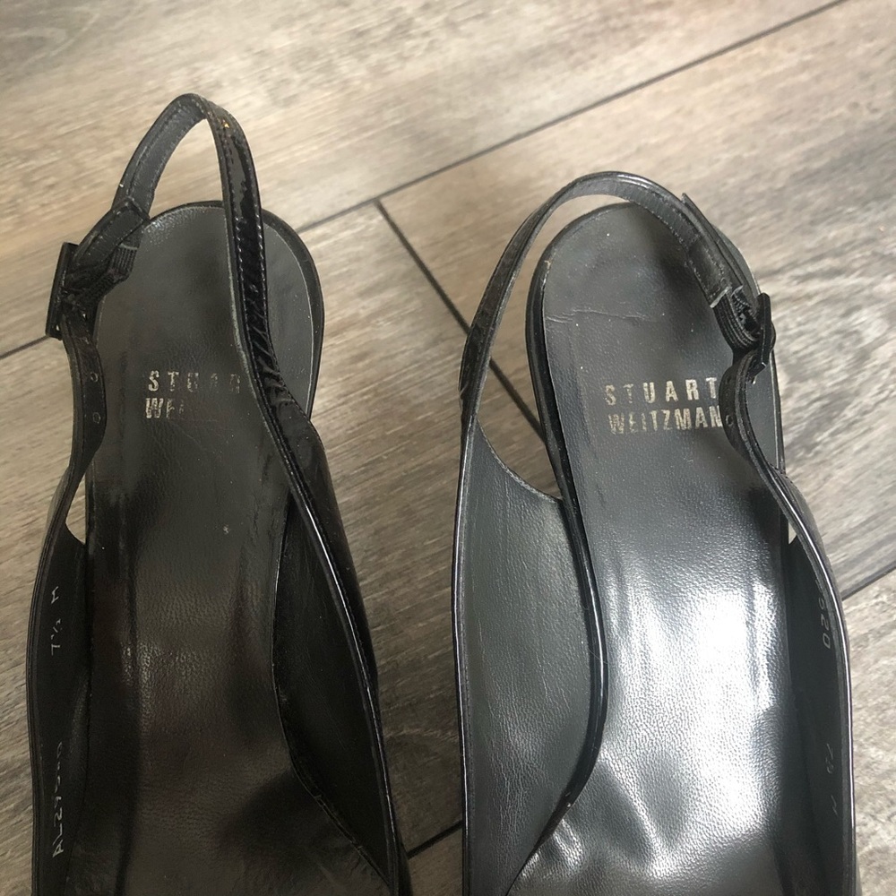 STUART WEITZMAN real leather platform sandals - Picture 3 of 6